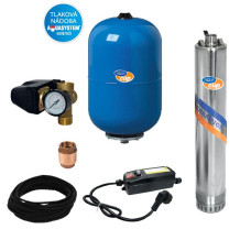 SUB CONTROL 24 - 4“ A-TEC 75/60 M Vodáreň s ponorným čerpadlom a ovládacím elektroboxom