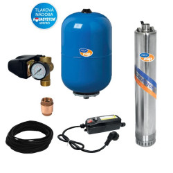 SUB CONTROL 24 - 4“ A-TEC 75/60 M Vodáreň s ponorným čerpadlom a ovládacím elektroboxom