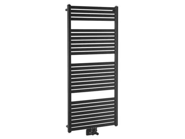 TONDI vykurovacie teleso rovné 600x1330 mm, stredové pripojenie, čierna mat