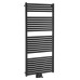 TONDI vykurovacie teleso rovné 600x1330 mm, stredové pripojenie, čierna mat
