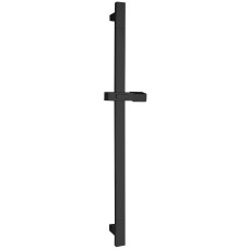 Sprchová tyč, posuvný držiak, 680mm, ABS/čierna mat