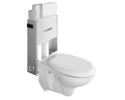 WC SADA závesné WC Taurus s nádržkou a tlačidlom Geberit, pre zamurovanie