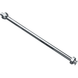 Trubička priama pre pisoár vrátane matiek, 1/2 ', priemer 12x300mm, chróm