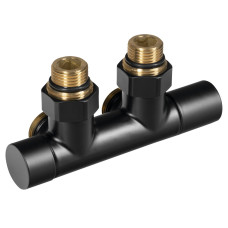 Súprava pripojovacích ventilov R-START pre centrálne pripojenie, matná čierna Súprava pripojovacích ventilov R-START pre centrálne pripojenie, matná čierna