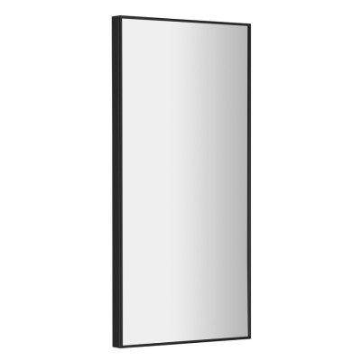 Arowana zrkadlo v ráme 350x900mm, čierna mat