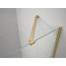 Štvorcový sprchový kút TRINITY GOLD MATT 800x800 mm, číre sklo, pravý