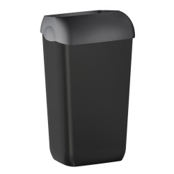 COLORED odpadkový koš nástenný s víkem 23l, ABS, Soft Touch, čierna matná