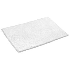 Kúpeľňová rohož CHENILL 50 x 80 cm, 100 % polyester, biela