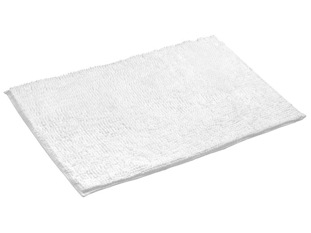 Kúpeľňová rohož CHENILL 50 x 80 cm, 100 % polyester, biela