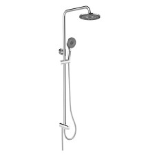 Mereo, Sprchový set s tyčou, čierna hlavová sprcha a trojpolohová ručná sprcha CB95001SB1