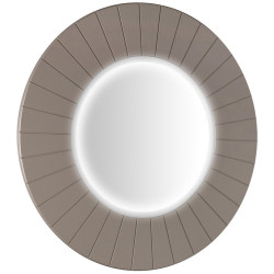 LUMIRO STRIP okrúhle zrkadlo s LED osvetlením v ráme ø 90 cm, agila