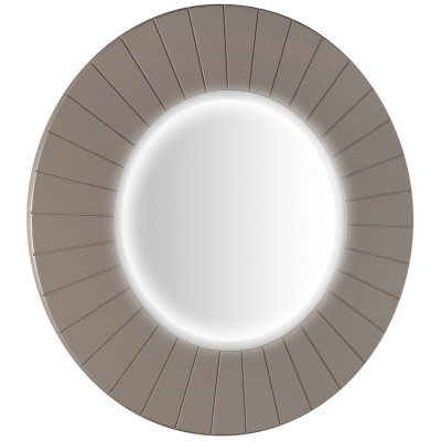 LUMIRO STRIP okrúhle zrkadlo s LED osvetlením v ráme ø 90 cm, agila