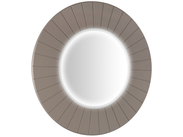 LUMIRO STRIP okrúhle zrkadlo s LED osvetlením v ráme ø 90 cm, agila