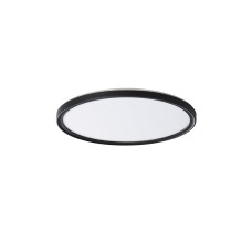 AZPO stropné LED svietidlo, ø 225 mm, 11,8 W, IP54, čierna matná