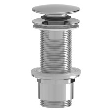 Umyvadlový vývod 5/4“, click-clack, veľká zátka, 10-80 mm, ABS/chróm