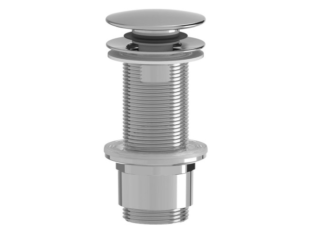 Umyvadlový vývod 5/4“, click-clack, veľká zátka, 10-80 mm, ABS/chróm