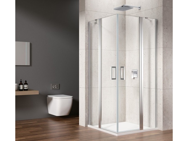 LORO štvorcový sprchový kút 800x800 mm, rohový vstup