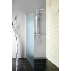 WALK-IN zástena jednodielna na inštaláciu na stenu, 1100x1900 mm, sklo číre