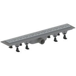 MALVI podlahový žľab s nerezovým roštom, L-810, DN50