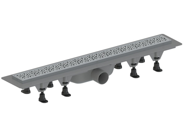 MALVI podlahový žľab s nerezovým roštom, L-810, DN50