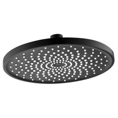 Sprchová hlavica, priemer 220 mm, ABS/čierna matná