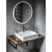 FLOAT okrúhle LED podsvietené zrkadlo, ø 90 cm, kozm.zrkadlo, IR senzor, 3500-6500°K, biela