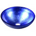 MURANO BLU, sklenené umývadlo okrúhle 40x14 cm, modrá