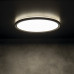 AZPO stropné LED svietidlo, ø 290 mm, 18,5 W, IP54, čierna matná