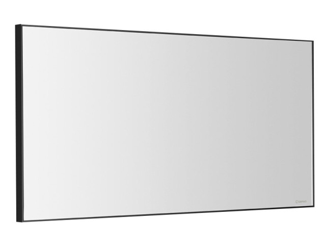 Arowana zrkadlo v ráme 1000x500mm, čierna mat