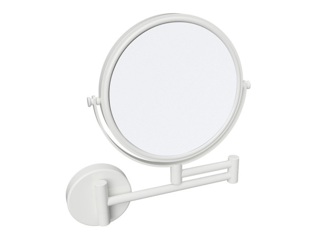 X-ROUND WHITE závesné kozmetické zrkadlo priemer 190mm, biela