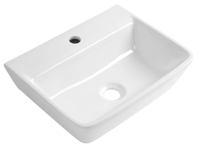 Keramické umývadlo REEMA 45x35cm, biele