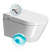 WCLEAN Swirlflush WC s integrovaným elektronickým bidetom, biela Extraglaze