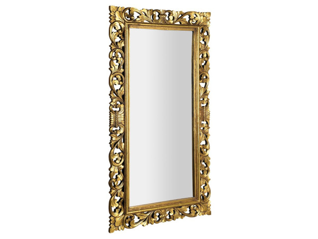 SCULE zrkadlo v ráme, 80x150cm, zlatá