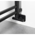 METRO SPACE vykurovacie teleso 550x1430 mm, do priestoru, čierna mat
