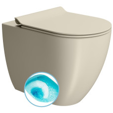 PURA WC misa stojaca, Swirlflush, 36x55cm, spodný/zadný odpad, creta dual-mat