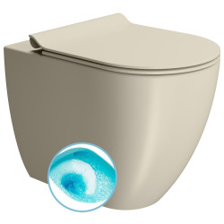 PURA WC misa stojaca, Swirlflush, 36x55cm, spodný/zadný odpad, creta dual-mat