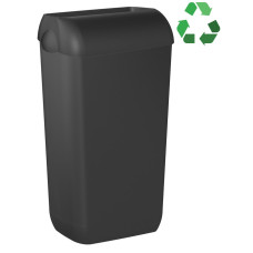 ECOLORED nástenný odpadkový kôš s vekom, 23 l, ABS, Soft Touch, matná čierna