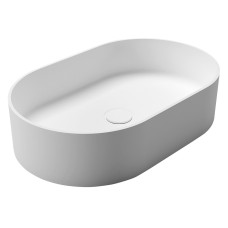 Umývadlo THIN na dosku, Rockstone, 55x35cm, biele matné
