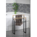 SKA stojan na uteráky 550x800x200mm, čierna mat / dub