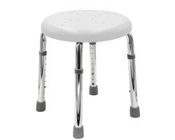 Kúpeľňová stolička HANDICAP, priemer 45 cm, biela