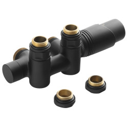 WICHER COMBI termostatická pripojovacia súprava pre stredové pripojenie 50 mm, čierna matná