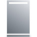 Zrkadlo s LED osvetlením 50x80cm, sklenená polička, Tlakový vypínač