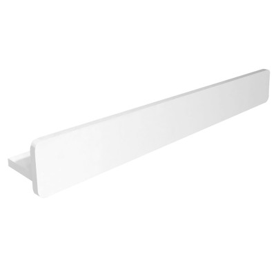 ABELINE polica s hrazdou rockstone 600mm, biela mat