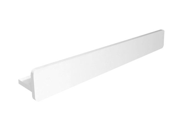 ABELINE polica s hrazdou rockstone 600mm, biela mat