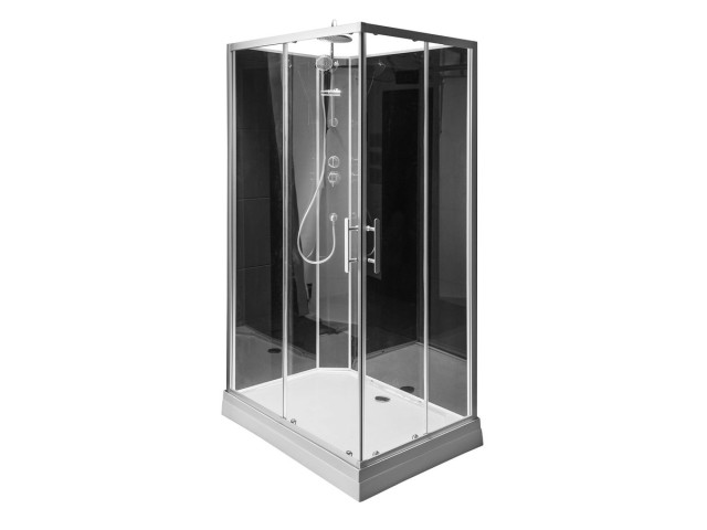 GRANVIK obdélníková sprchová kabína 800x1200x2180mm, číre sklo