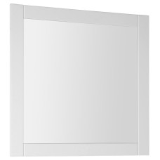 Favole zrkadlo v ráme 80x80cm, biela mat