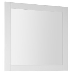 Favole zrkadlo v ráme 80x80cm, biela mat