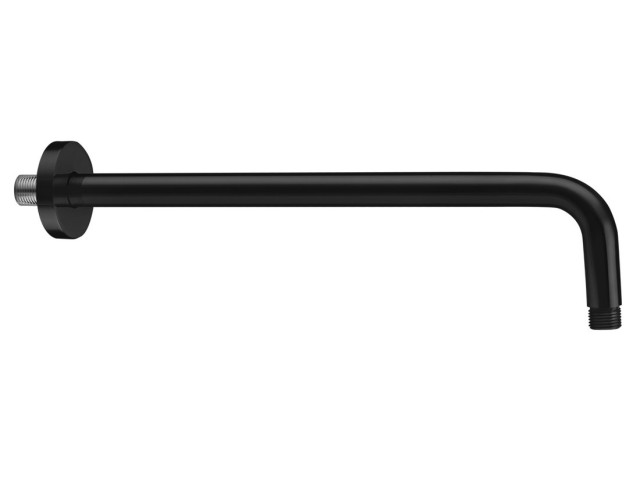 Sprchové ramienko guľaté, 400mm, čierna mat