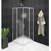 SIGMA SIMPLY štvorcový sprchovací kút 900x900 mm, rohový vstup, Brick sklo