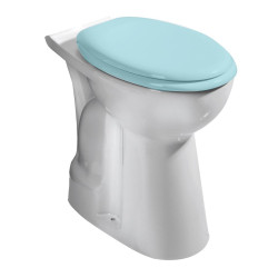 HANDICAP WC misa kombinovaná, zvýšený sedák, spodný odpad, 36,5x67,2cm, biela